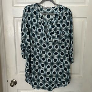 Black and blue tunic